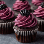 Chocolate Cupcakes with Blackberry Buttercream Recipe