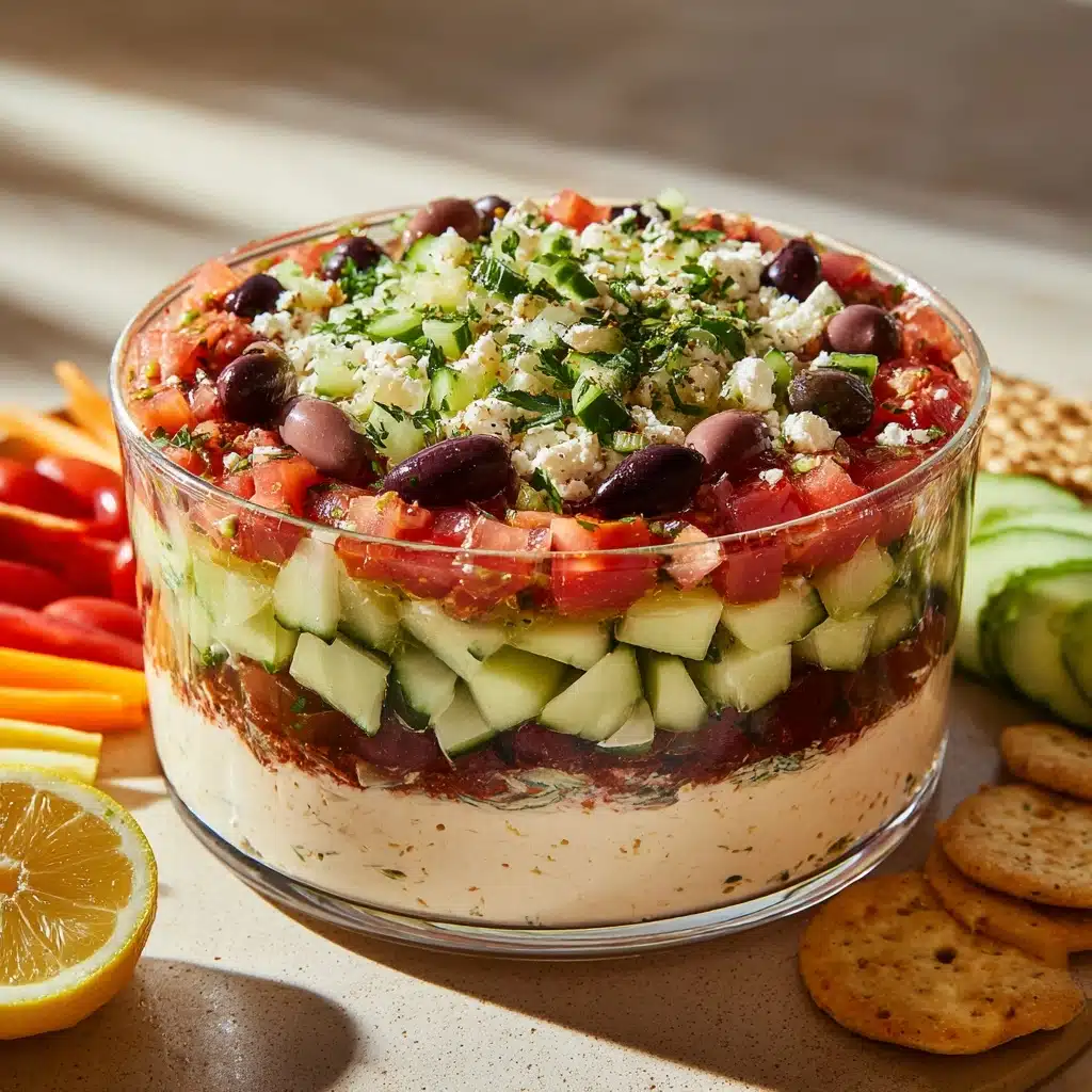 Layered Greek Dip Recipe - Recipe Image