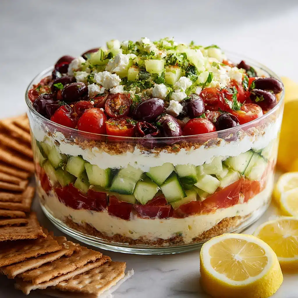 Layered Greek Dip Recipe - Recipe Image