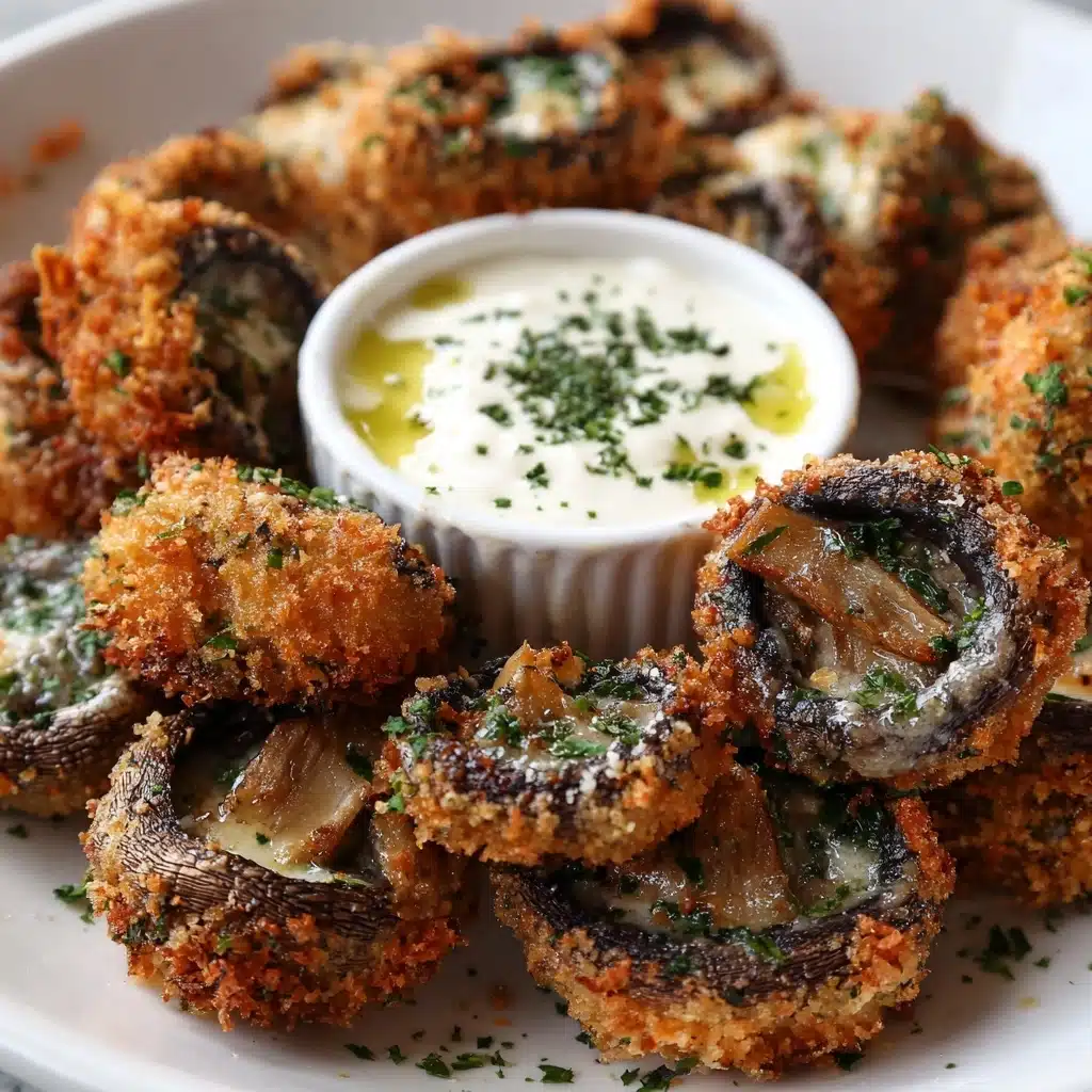 Fried Sliced Mushrooms with Ranch Recipe - Recipe Image
