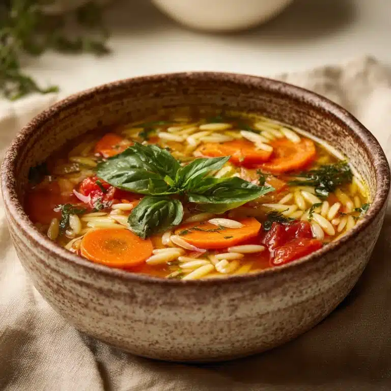 Summery Orzo Soup Recipe