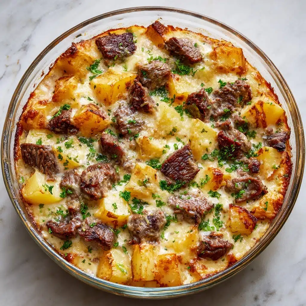 Cowboy Steak and Potato Casserole Recipe