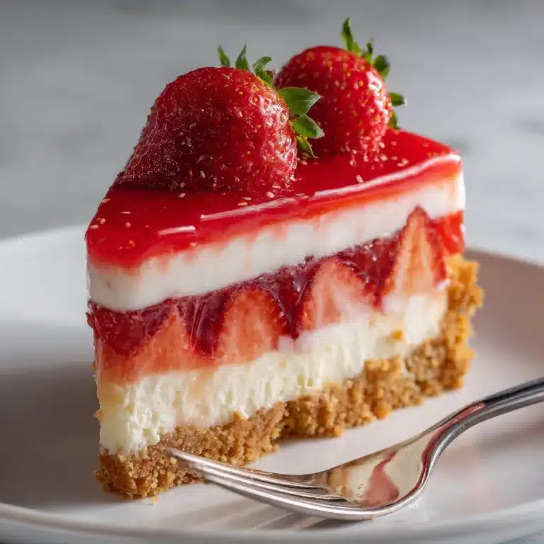 Creamy Strawberry Cheesecake Recipe