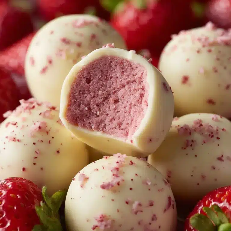 White Chocolate Strawberry Truffles Recipe