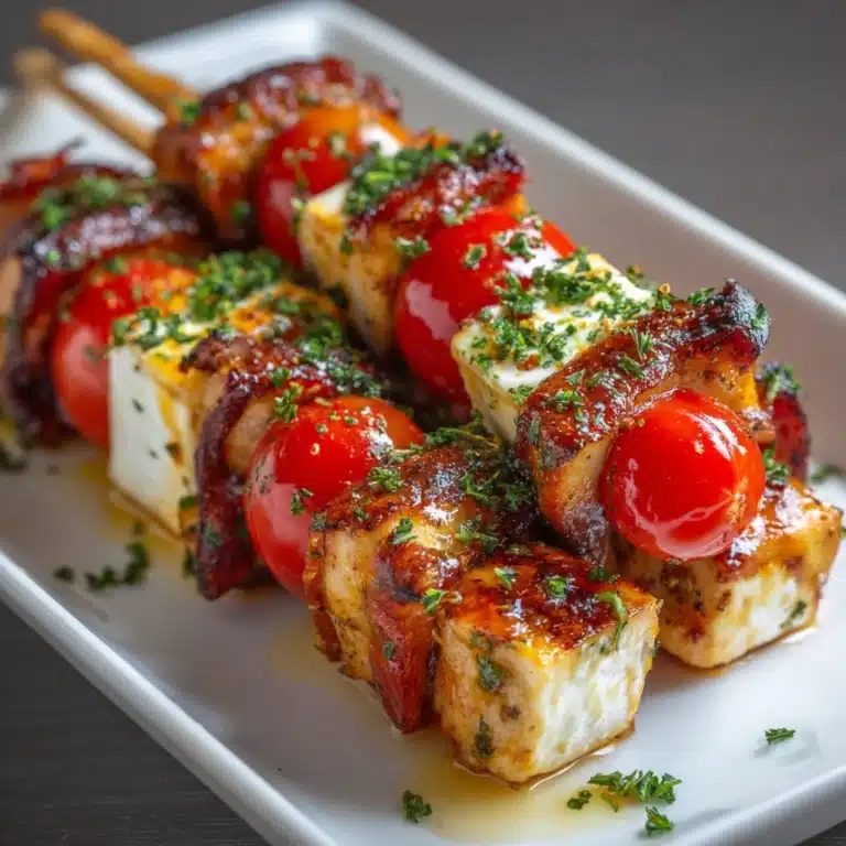 Cold Chicken-Cheese Kabobs Recipe