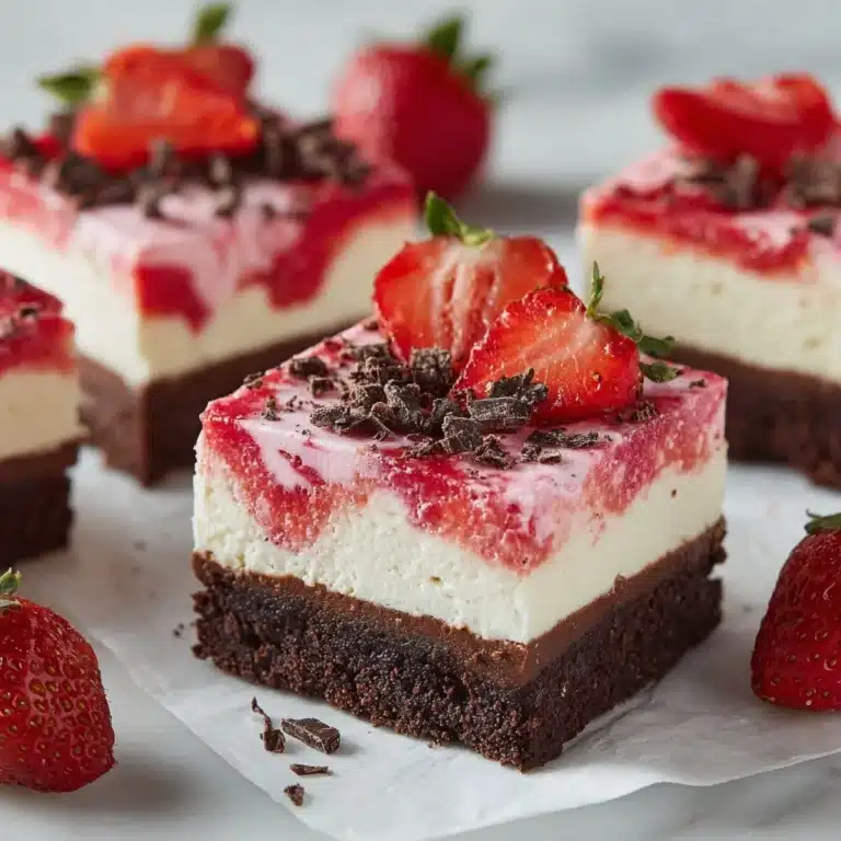 Strawberry Cheesecake Brownies Recipe