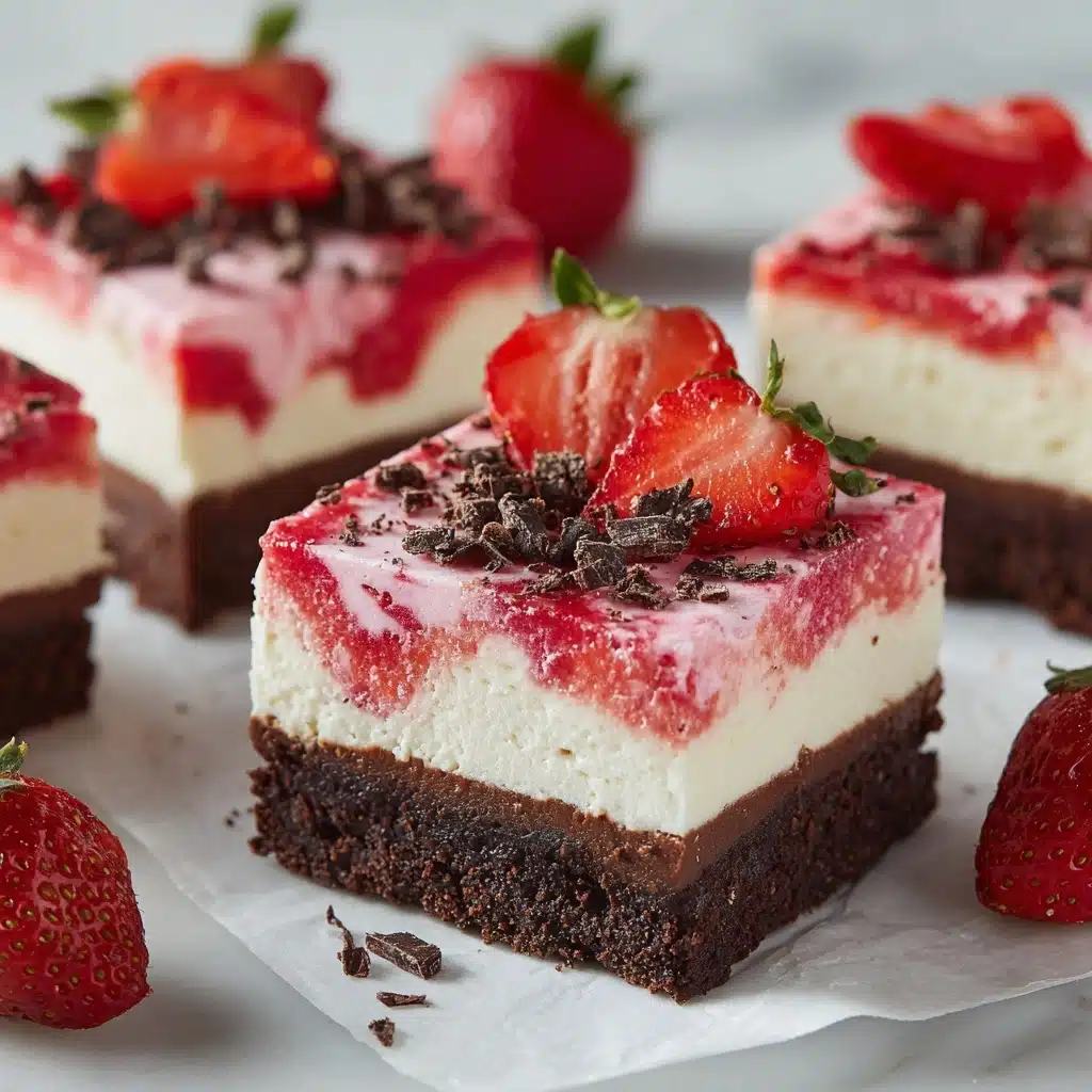 Strawberry Cheesecake Brownies Recipe