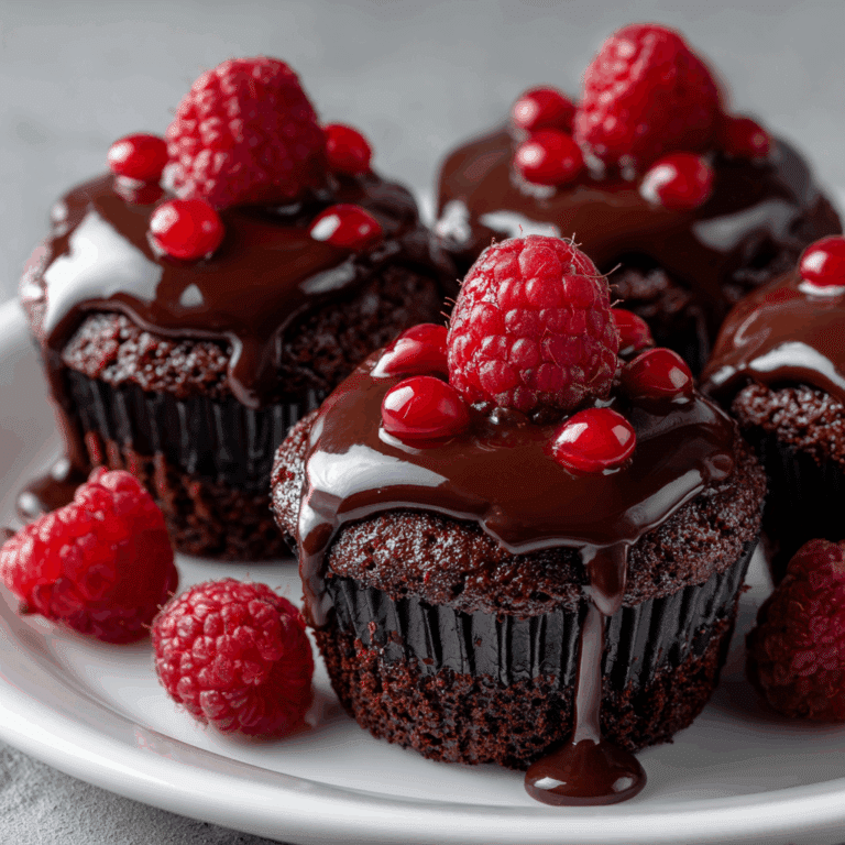Raspberry Chocolate Lava Cupcakes Recipe