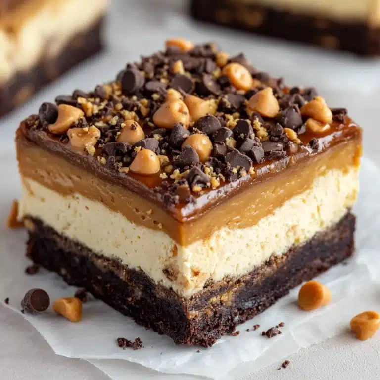 Chocolate Peanut Butter Cheesecake Bars Recipe