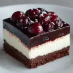 Irresistible Cherry Chocolate Brownie Cheesecake Bars Recipe