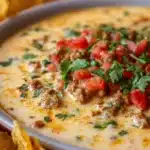 Irresistible Cheesy Rotel Ranch Queso Recipe