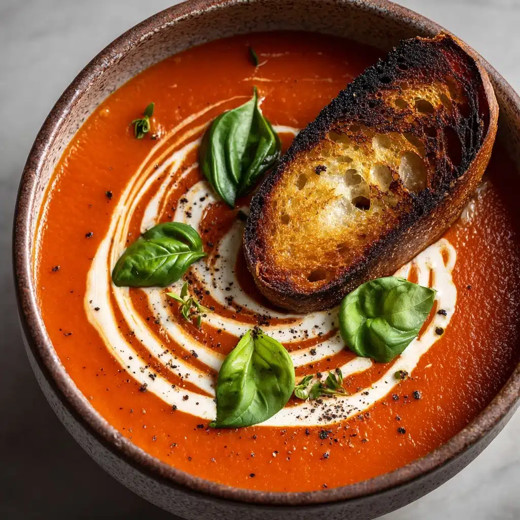 Easy Creamy Tomato Basil Soup Recipe
