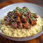 Sweet and Spicy Garlic Steak Pasta Recipe