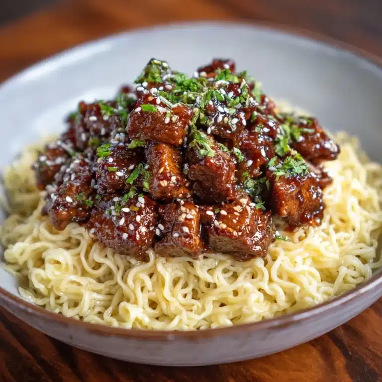 Sweet and Spicy Garlic Steak Pasta Recipe