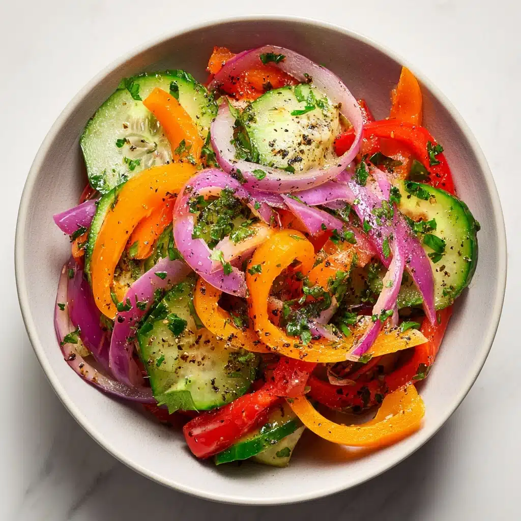 Cucumber Sweet Pepper Salad Recipe