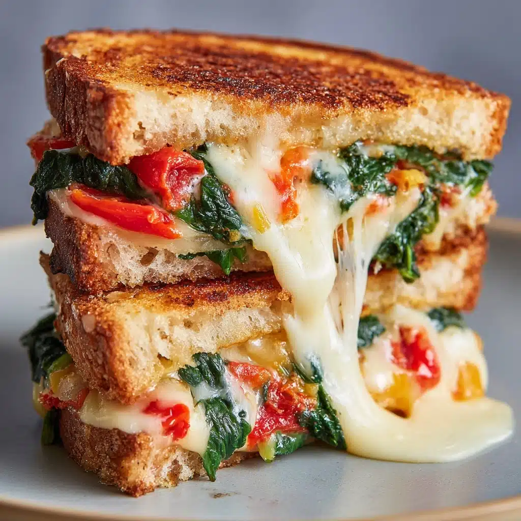 Mediterranean Spinach Grilled Cheese Recipe - Recipe Image
