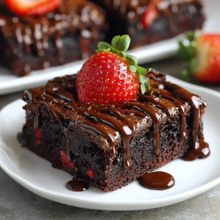 Chocolate Covered Strawberry Brownies Recipe