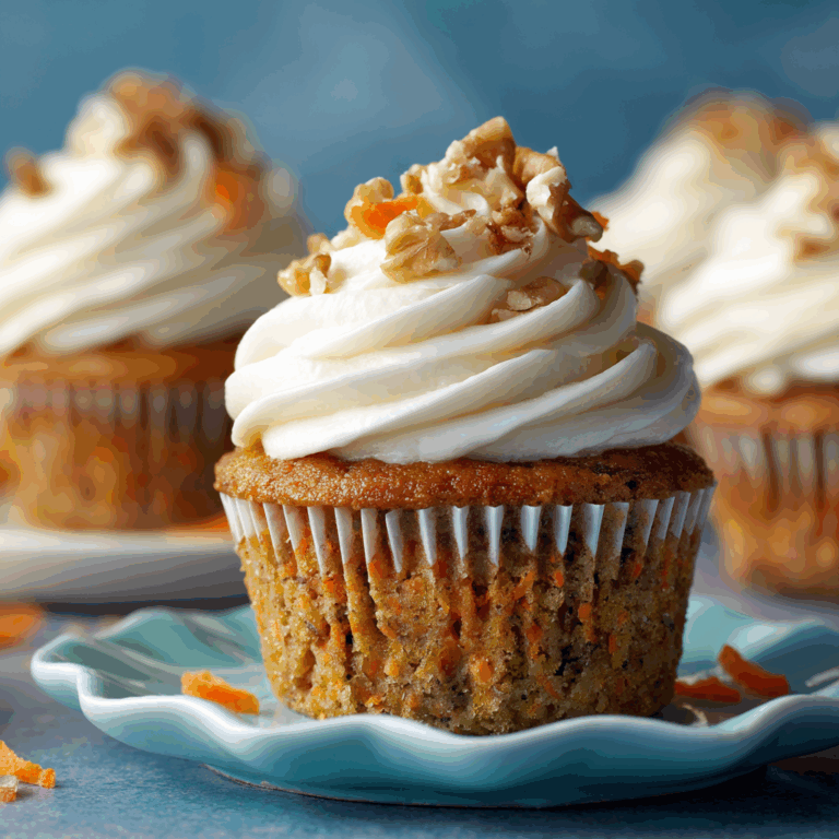 Carrot Cake Cupcakes with Cream Cheese Frosting Recipe
