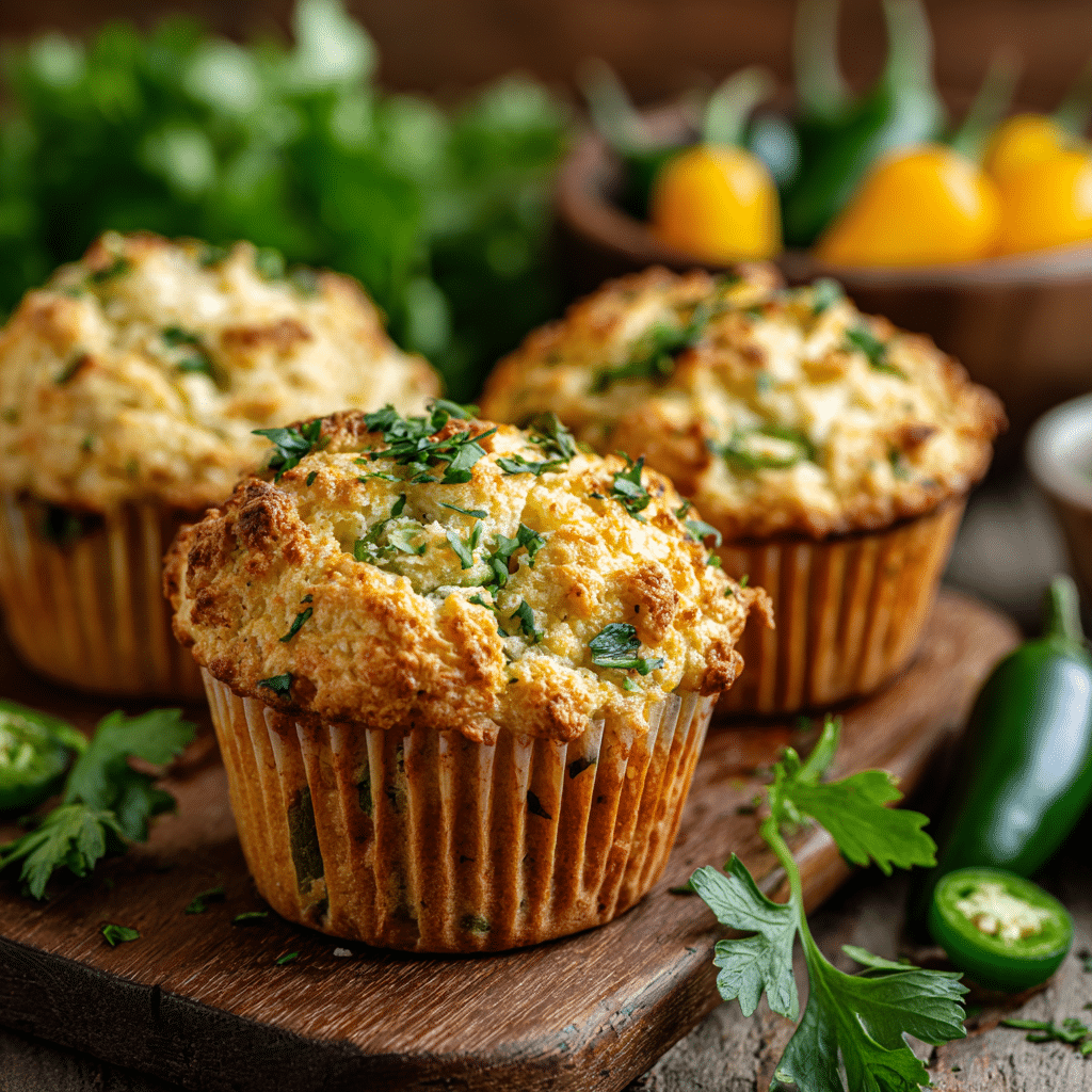 Jalapeño Cornbread Muffins with Cream Cheese Filling Recipe