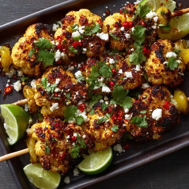 Mexican Street Style Grilled Cauliflower Recipe