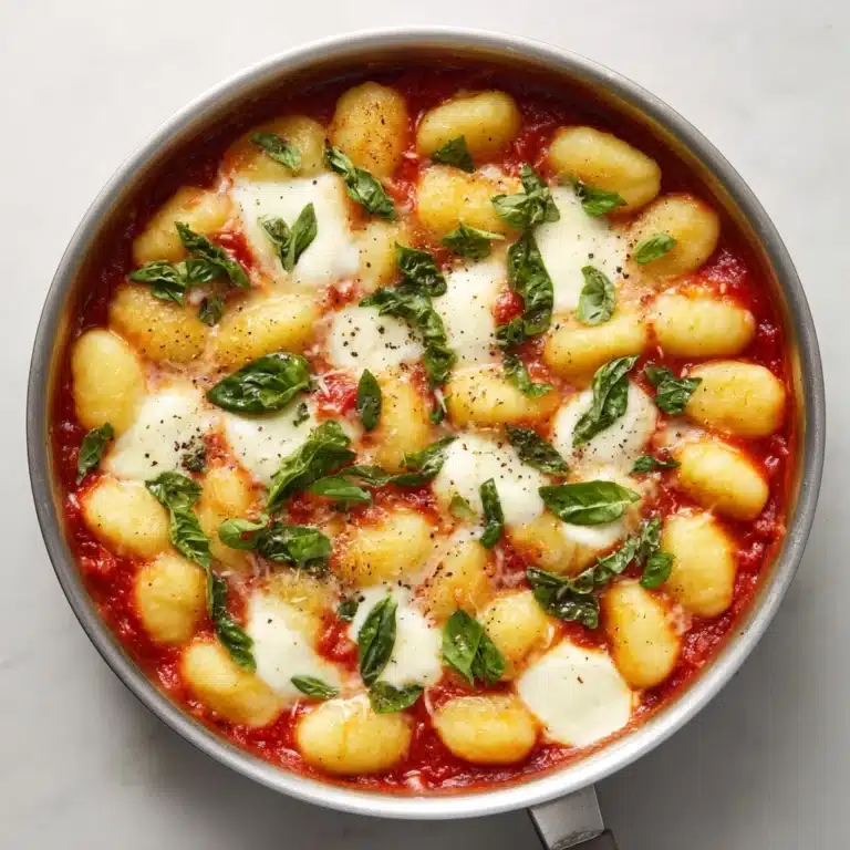 One Pot Tomato Gnocchi with Spinach Recipe