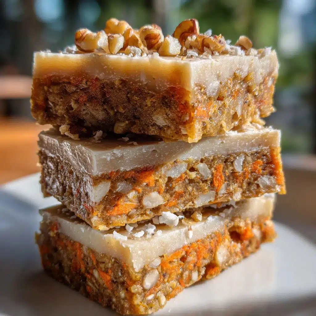 Healthy No-Bake Carrot Cake Breakfast Bars Recipe