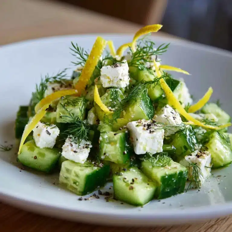 Cucumber Avocado Feta Salad Recipe