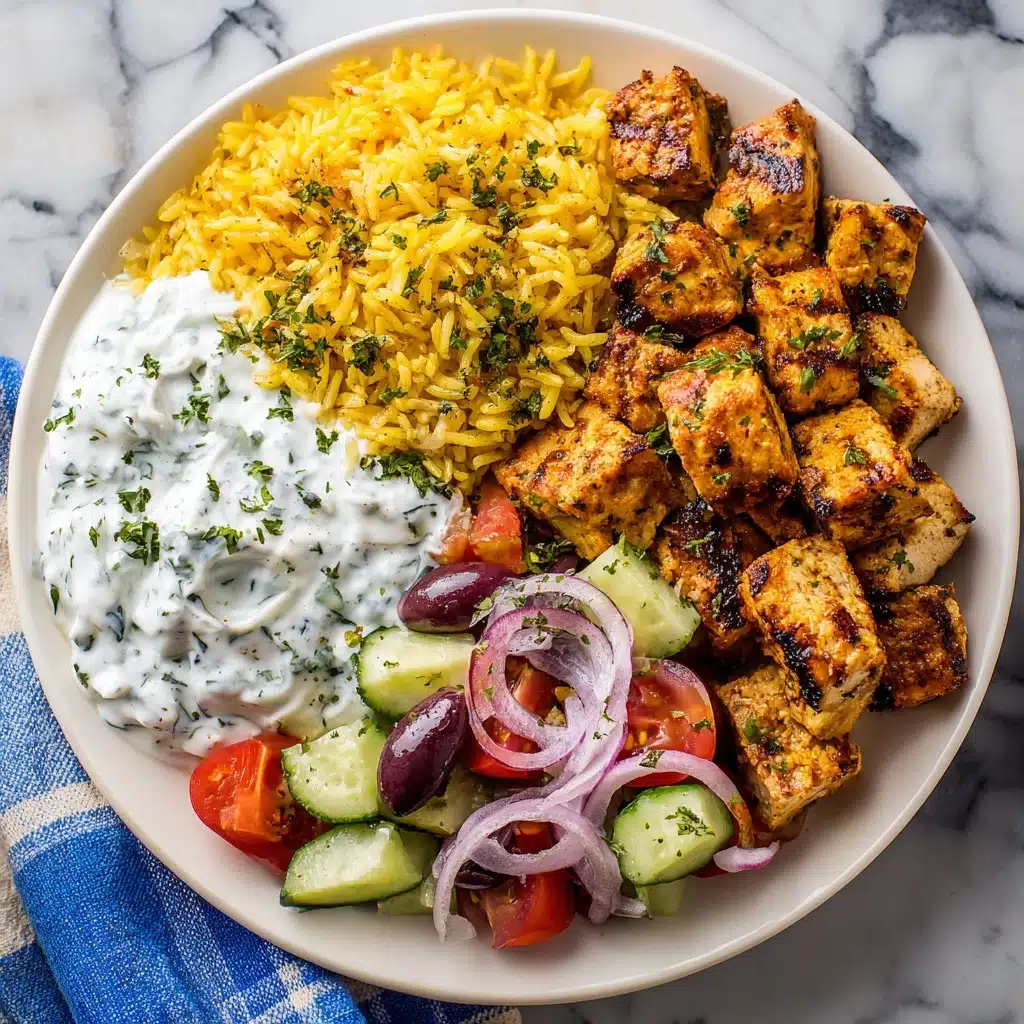 Instant Pot Chicken Souvlaki Rice Recipe