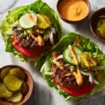 Low Carb Burger Lettuce Wraps Recipe