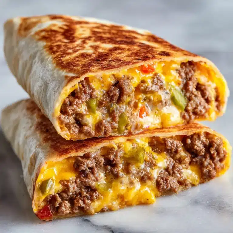 Easy Air Fryer Cheeseburger Wraps Recipe