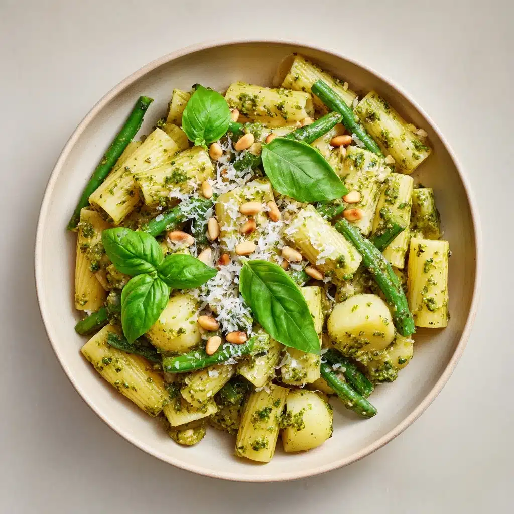 Pesto Pasta with Potatoes and Green Beans Recipe