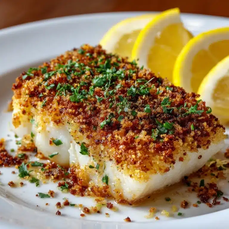 Panko Parmesan Baked Cod Recipe