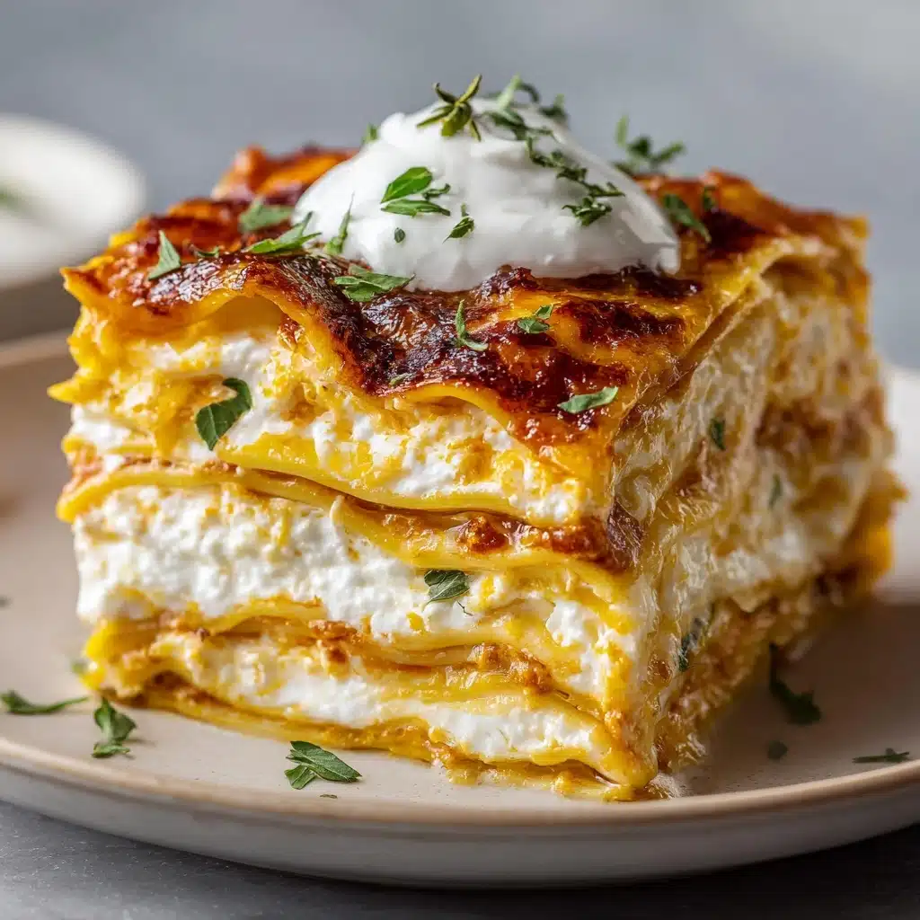 Buffalo Chicken Lasagna with a Ranch Twist Recipe
