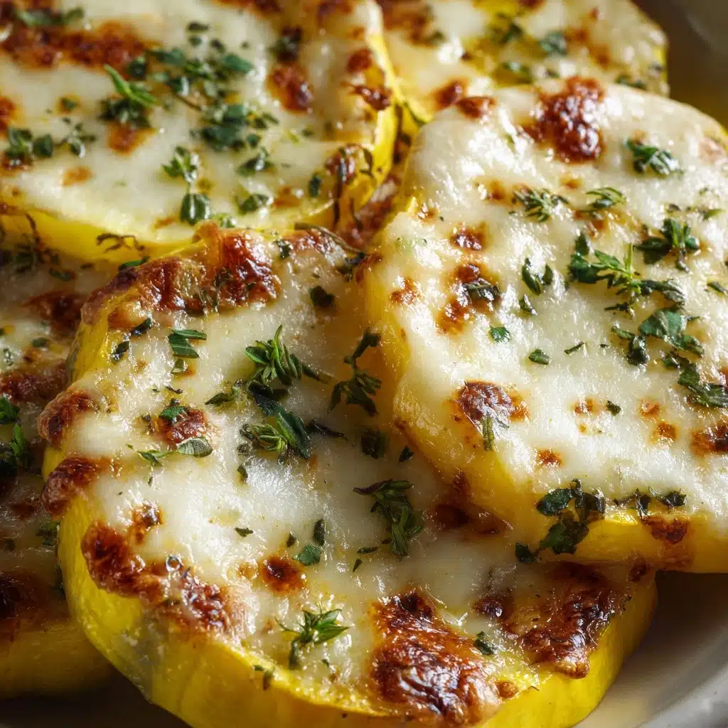 Cheesy Baked Squash Rounds Recipe