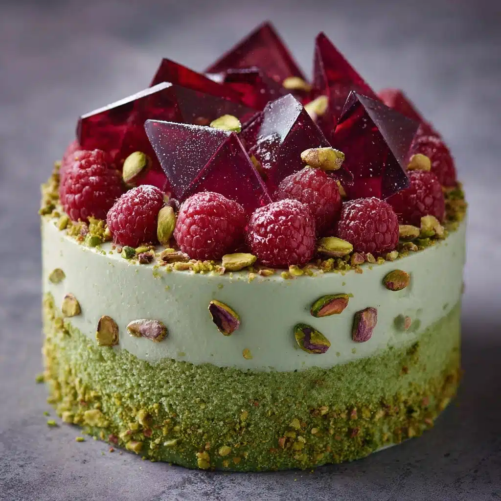 Raspberry Delight Pistachio Cake Extravaganza Recipe - Recipe Image