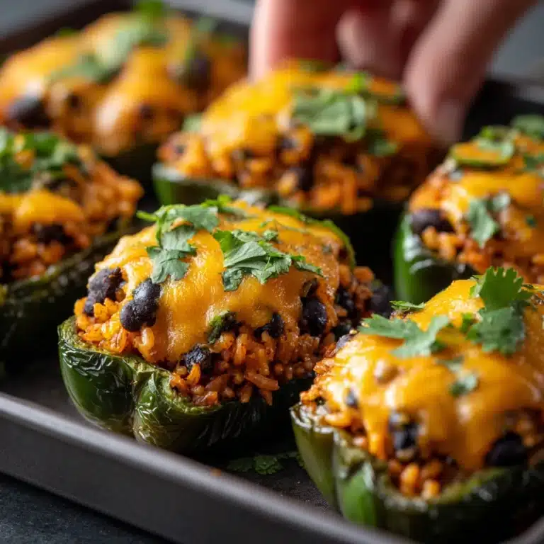 Baked Stuffed Poblano Peppers Recipe