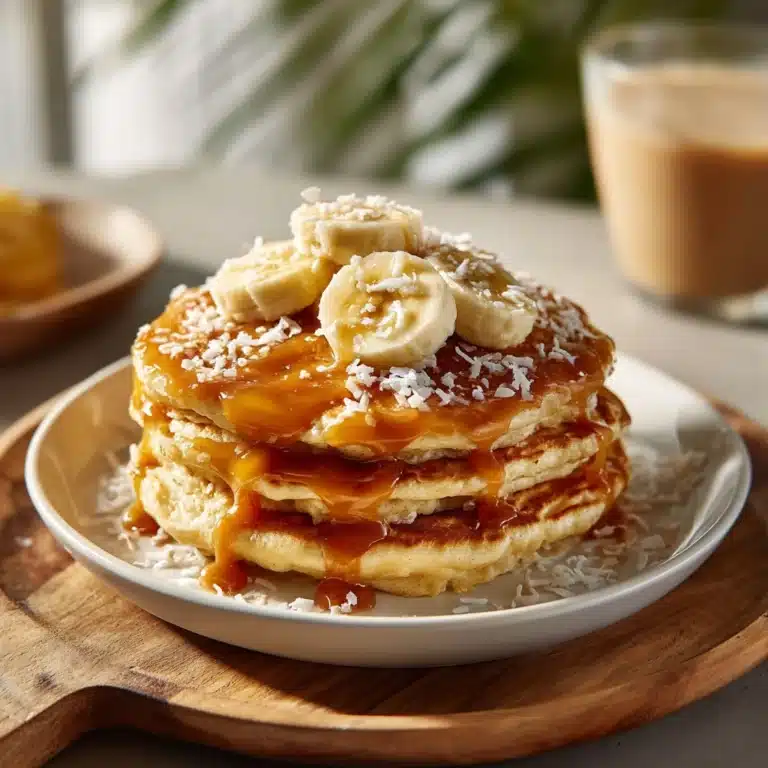 Sweet Coconut Cream Pancakes Recipe