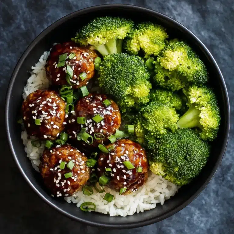 Asian Chicken Meatballs Recipe