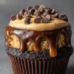 Gooey Peanut Butter Lava Cupcakes Recipe