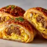 Sausage, Egg and Cheese Breakfast Roll-Ups Recipe