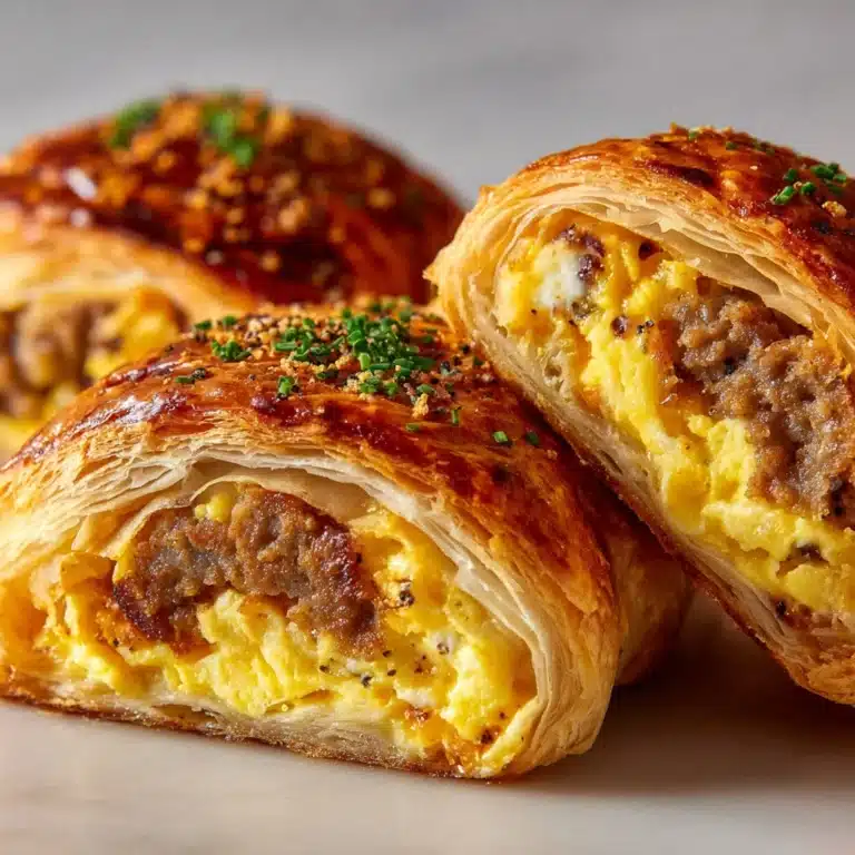 Sausage, Egg and Cheese Breakfast Roll-Ups Recipe