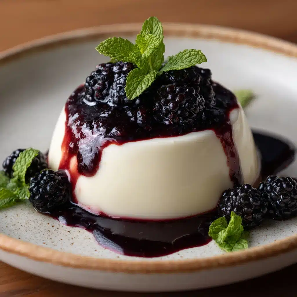 Blackberry and Goat’s Cheese Panna Cotta Recipe - Recipe Image