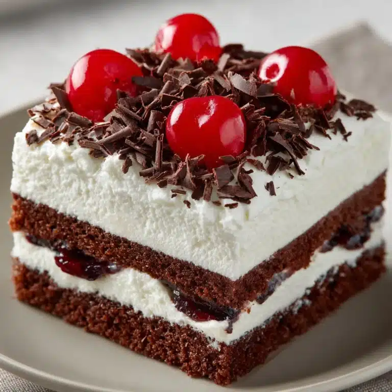 No-Bake Black Forest Slice Recipe