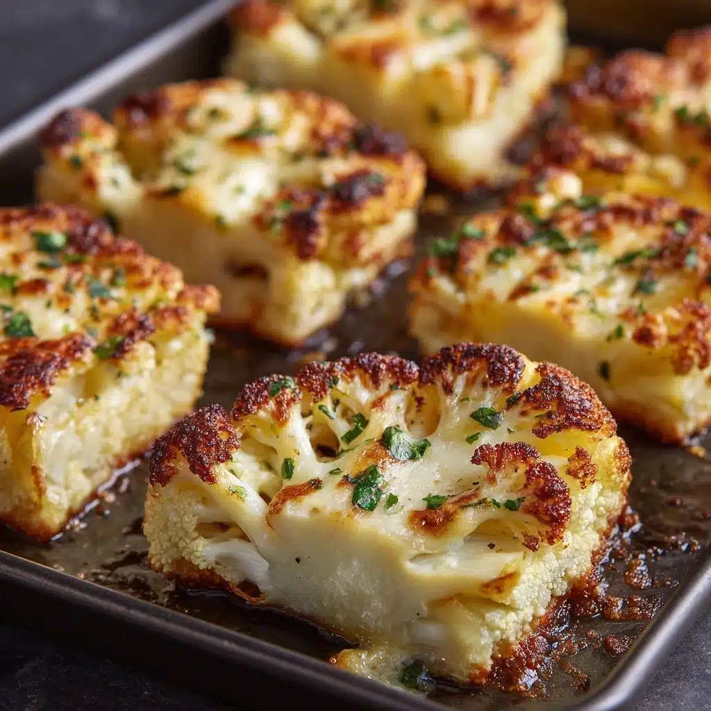 Easy Cheesy Cauliflower Steaks To Try Tonight Recipe - Recipe Image