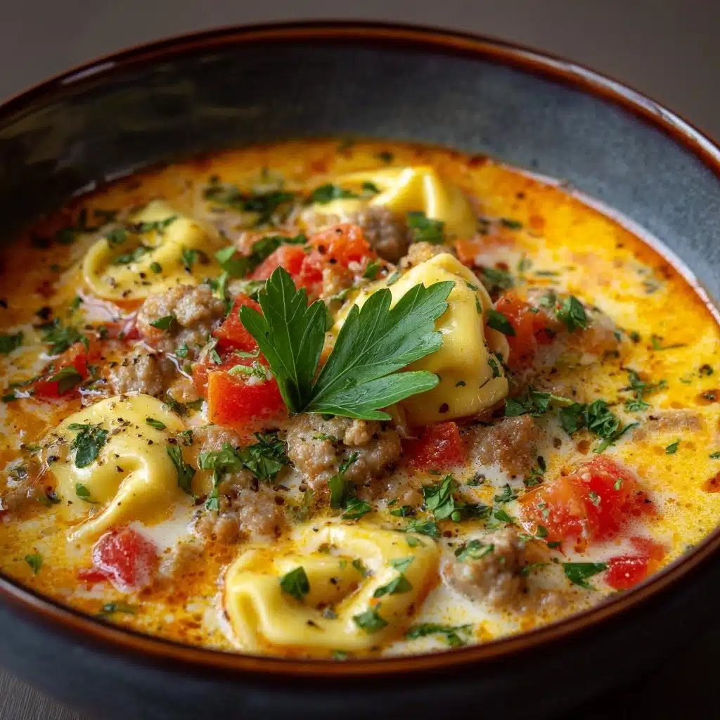 Slow Cooker Creamy Tortellini Soup Recipe - Recipe Image