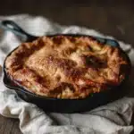 Peach Cobbler with Vanilla Ice Cream Recipe