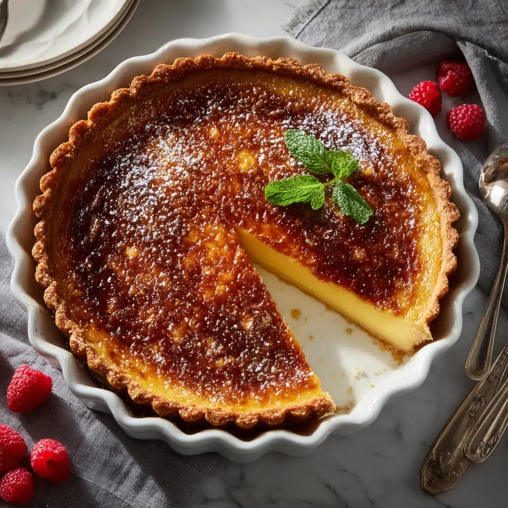Authentic French Crème Brûlée Tart Recipe - Recipe Image