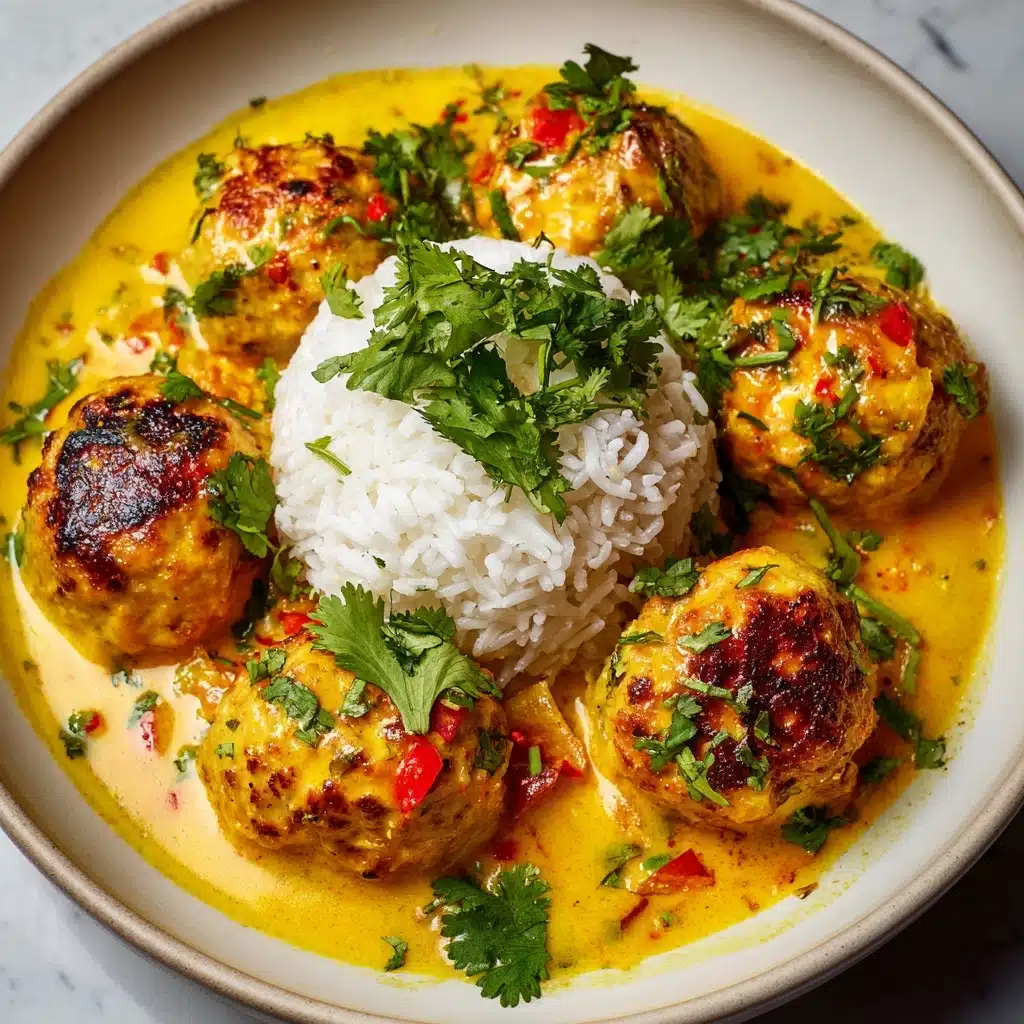 Chicken Meatball Curry Recipe - Recipe Image