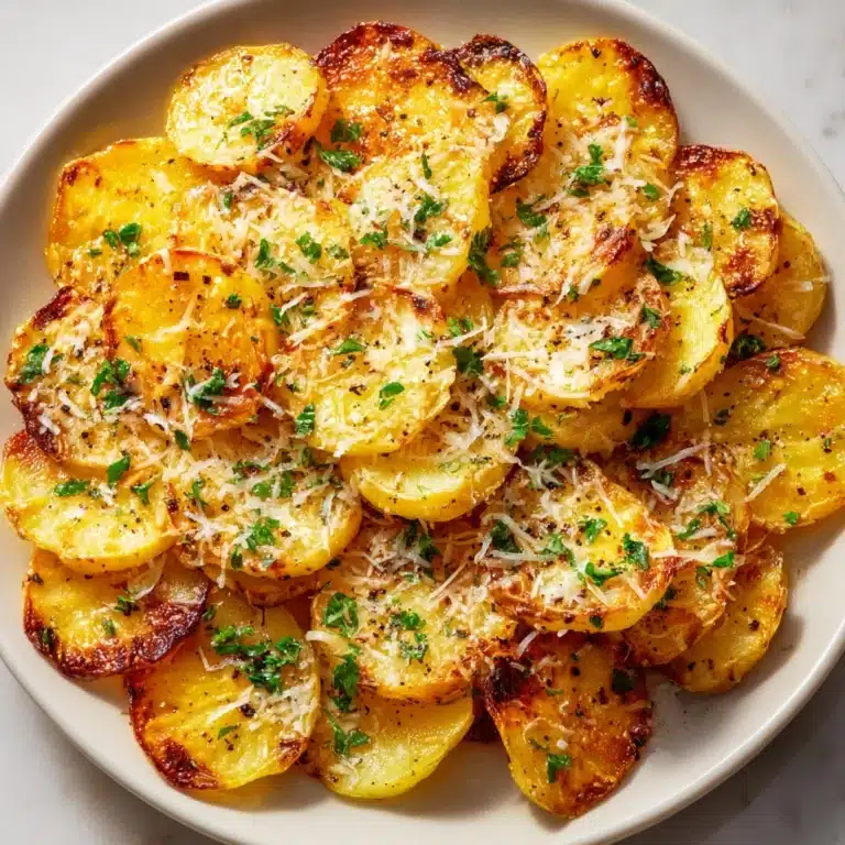 Parmesan Smashed Potatoes with Garlic Dip Recipe