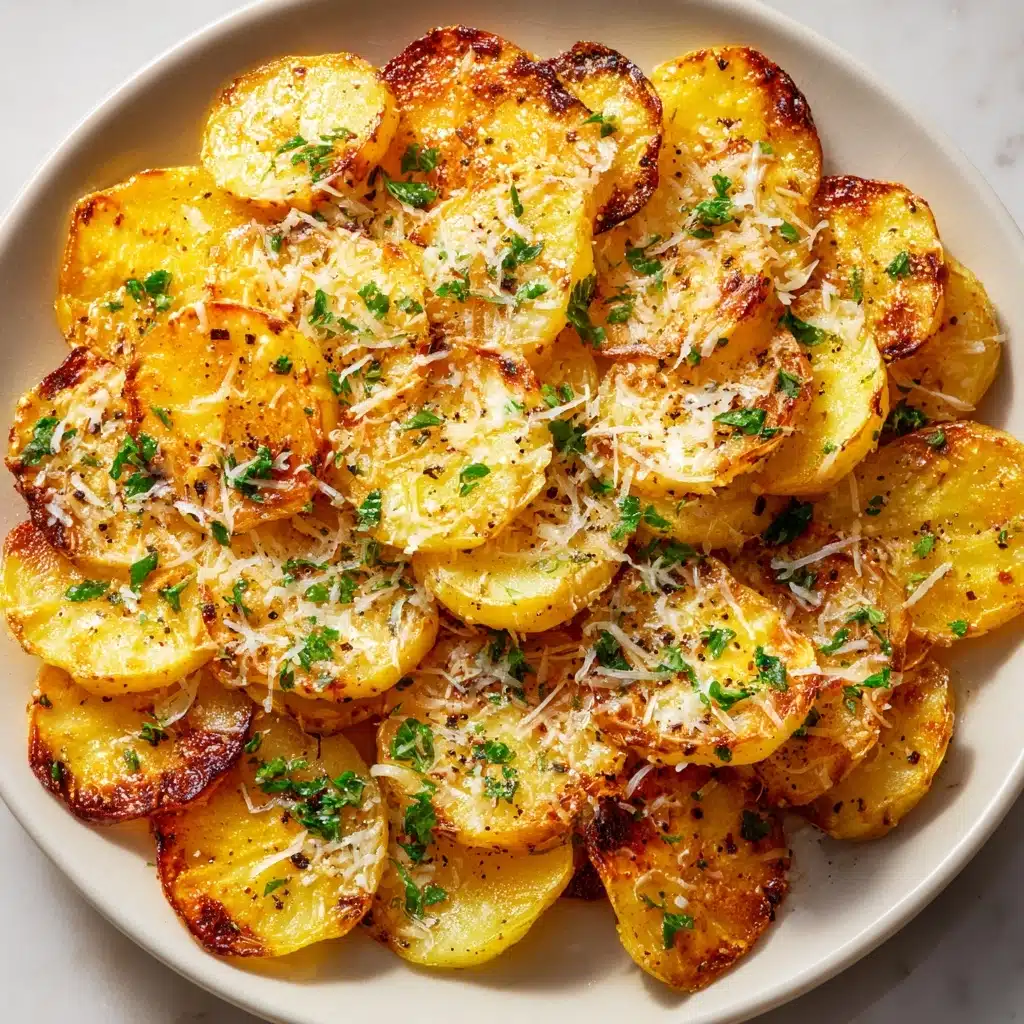 Parmesan Smashed Potatoes with Garlic Dip Recipe